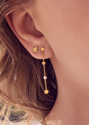 Minnie earring Forgyldt Maanesten